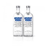 Ficha técnica e caractérísticas do produto Kit Vodka Absolut Original 1L - 2 Unidades