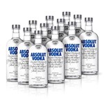 Ficha técnica e caractérísticas do produto Kit Vodka Absolut Original 750ml - 12 Unidades