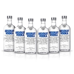 Ficha técnica e caractérísticas do produto Kit Vodka Absolut Original 750ml - 6 Unidades