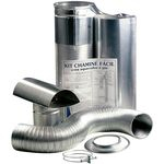 Ficha técnica e caractérísticas do produto Kit Westaflex Chaminé Fácil para aquecedor d' água, 1,5 metro - 100/370