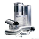 Ficha técnica e caractérísticas do produto Kit Westaflex Chaminé Fácil para Aquecedor de Água 1,5 Metro 130x370 em Alumínio