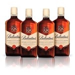 Ficha técnica e caractérísticas do produto Kit Whisky Ballantine`s Finest 750ml - 4 Unidades