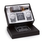Kit Whisky Jack Daniel's 375ml + 2 Copos Personalizados + 2 Porta Copos (SQ14804)