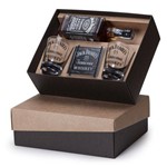Kit Whisky Jack Daniel's + 2 Copos Personalizados + 2 Porta Copos (SQ16912)