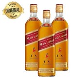 Ficha técnica e caractérísticas do produto Kit: 3 Whiskys Importado Johnnie Walker Red Label 1l 8 Anos