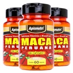 Ficha técnica e caractérísticas do produto Kit 3x Maca Peruana (550mg) 60 Cápsulas - Apisnutri