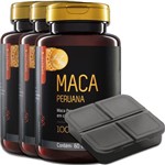 Ficha técnica e caractérísticas do produto Kit 3x Maca Peruana 60 Cápsulas Upnutri + Porta Comprimidos