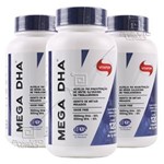 Ficha técnica e caractérísticas do produto Kit 3x Mega DHA (1000mg) 120 Cápsulas - Vitafor