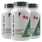 Ficha técnica e caractérísticas do produto Kit 3x Óleo de Coco (1000mg) 120 Cápsulas - Vitafor