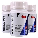 Ficha técnica e caractérísticas do produto Kit 3x Óleo de Krill (500mg) 30 Cápsulas - Vitafor