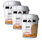 Ficha técnica e caractérísticas do produto Kit 3x Pasta de Amendoim Crocante - 1005kg - Max Titanium