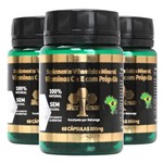 Ficha técnica e caractérísticas do produto Kit 3x Vitaminas C e com Própolis 85% Extrato Seco (500mg) 60 Cápsulas - Wax Green