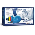Ficha técnica e caractérísticas do produto Kit Yoga e Pilates Kikos - Azul/Branco