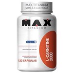 Ficha técnica e caractérísticas do produto L-Carnitina 120 Cápsulas Max Titanium
