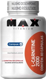 Ficha técnica e caractérísticas do produto L-Carnitine 2000 60 Cápsulas Max Titanium