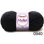 Ficha técnica e caractérísticas do produto Lã Mollet 40g - Círculo - Cor 0940 Preto