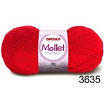 Ficha técnica e caractérísticas do produto Lã Mollet 40g - Círculo - Cor 3635 Vermelho