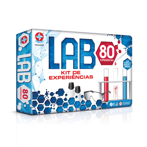 Ficha técnica e caractérísticas do produto Lab Kit de Experiências - 80 Experiências - Estrela - ESTRELA