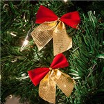 Ficha técnica e caractérísticas do produto Laços Vermelhos com Dourado 48 Peças - Orb Christmas