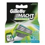 Ficha técnica e caractérísticas do produto Lâmina de Barbear Gillette Mach3 Sensitive (4 Unidades) 4un