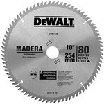 Ficha técnica e caractérísticas do produto Lâmina de Widea 10" 80D para Madeira Dw03130 - Dewalt