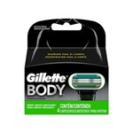 Ficha técnica e caractérísticas do produto Lâmina para Aparelho de Depilar Gillette Body - 4un.