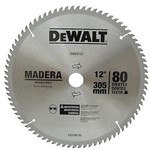Ficha técnica e caractérísticas do produto Lâmina Widea 12" 80 Dentes DW03150 - DeWalt