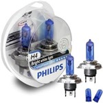 Ficha técnica e caractérísticas do produto Lâmpada Automotiva Philips Crystal Vision Ultra H4 CVU (KIT)