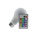 Ficha técnica e caractérísticas do produto Lâmpada Bulbo LED 3,5w Rgb Colorido E27 Bivolt C/ Controle Remoto Luminatti