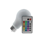 Ficha técnica e caractérísticas do produto Lâmpada Bulbo LED 3,5w Rgb Colorido E27 Bivolt c/ Controle Remoto Luminatti