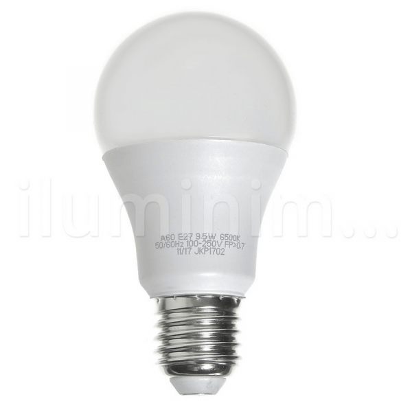 Ficha técnica e caractérísticas do produto Lâmpada Bulbo LED A60 9,5W Bivolt Branca - Amarela - Iluminim Led