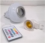 Ficha técnica e caractérísticas do produto Lampada Caixa de Som Bluetooth com Controle e Adaptador - Nehc