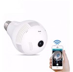 Ficha técnica e caractérísticas do produto Lâmpada Câmera Panorâmica Vr Cam Led Wifi Espiã 360 Celular