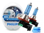 Ficha técnica e caractérísticas do produto Lâmpada Crystal Vision Ultra H11 Super Branca Philips 4300K + Pingo
