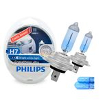 Ficha técnica e caractérísticas do produto Lâmpada Crystal Vision Ultra H7 Super Branca Philips 4300K + Pingo