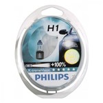 Ficha técnica e caractérísticas do produto Lâmpada H1 12v 55w 3350k X-Treme Vision Philips