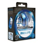 Ficha técnica e caractérísticas do produto Lâmpada H7 3350k Philips Color Vision Azul