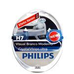 Ficha técnica e caractérísticas do produto Lampada H7 Philips Cristal Vision Ultra 4300k Crystal 55/60w