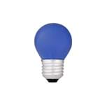 Ficha técnica e caractérísticas do produto Lâmpada Incandescente Bolinha Luz Azul 15W Kian 220V