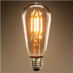 Ficha técnica e caractérísticas do produto Lâmpada LED 8W ST64 Vintage Retrô Industrial Loft Thomas Edison Filamento 2200K Carbono LM1709