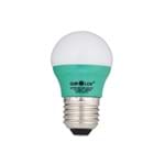 Ficha técnica e caractérísticas do produto Lâmpada LED Bolinha Luz Verde 3W Ourolux Bivolt