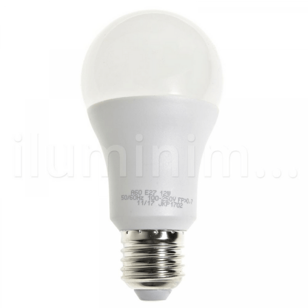 Ficha técnica e caractérísticas do produto Lâmpada LED Bulbo 12W Residencial Branco Frio Bivolt - Iluminim Led