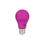 Ficha técnica e caractérísticas do produto Lâmpada LED Bulbo Luz Rosa 10W Luminatti Bivolt