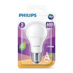 Ficha técnica e caractérísticas do produto Lâmpada Led Bulbo Philips 6w Luz Quente 3000k Bivolt