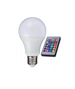 Ficha técnica e caractérísticas do produto Lâmpada LED Bulbo RGB 3,5W com Controle Bivolt - Luminatti