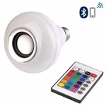 Ficha técnica e caractérísticas do produto Lâmpada Led Caixa de Som Bluetooth Musical com Controle Rgb - M&C
