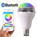 Ficha técnica e caractérísticas do produto Lampada Led Colorida Controle Inteligente 3 em 1 Bluetooth