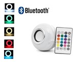 Ficha técnica e caractérísticas do produto Lampada Led Rgb 12w C/ Bluetooth Caixa de Som e Controle Remoto - Jk