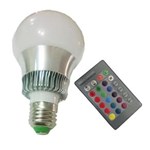 Ficha técnica e caractérísticas do produto Lampada Led Rgb Colorida E27 5w Controle Remoto com Efeitos