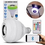 Ficha técnica e caractérísticas do produto Lâmpada LED RGBW Bluetooth Caixa Som Musical Controle Remoto